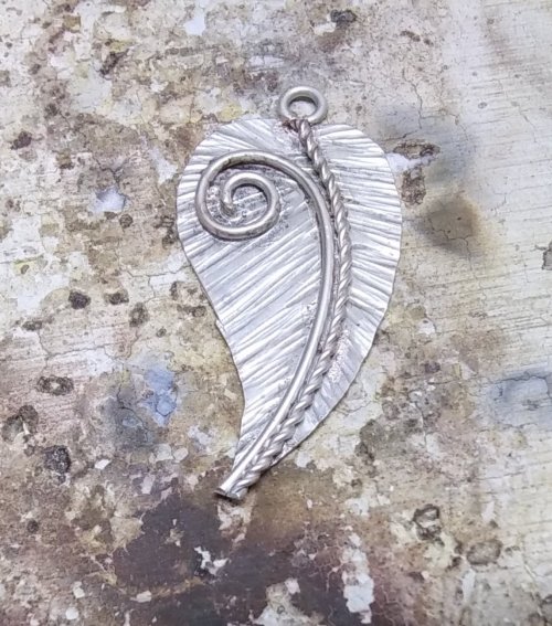 Judy Larson's Bali Style Earrings - , Contemporary Wire Jewelry, Stamping, Stamps, Butane Torch, Soldering, Solder, Drilling, Drill, Push the seam side of a jump ring